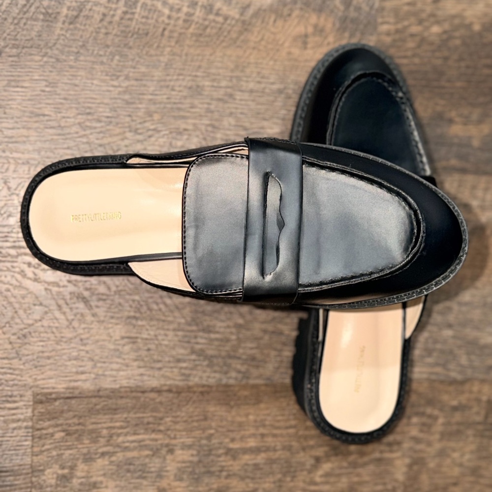 Pretty Little Things Slip-On Penny Loafer Mules